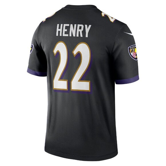 Nike Men's Derrick Henry Black Baltimore Ravens Alternate Game Jersey, X- Large - Picture 2 of 11